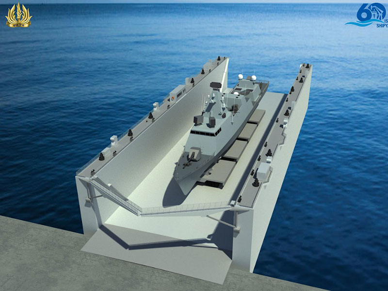 Israel Shipyards’ floating dock will provide flexible operative mobility during installation. Credit: Israel Shipyards.