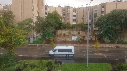 Lightning and thunderstorms in southern city of Be'er Sheva 