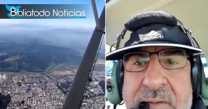 Arzobispo chileno crea polémica por rociar agua bendita desde un helicóptero para 