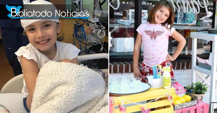 Niña de 7 años reúne dinero vendiendo limonada para pagar su operación cerebral