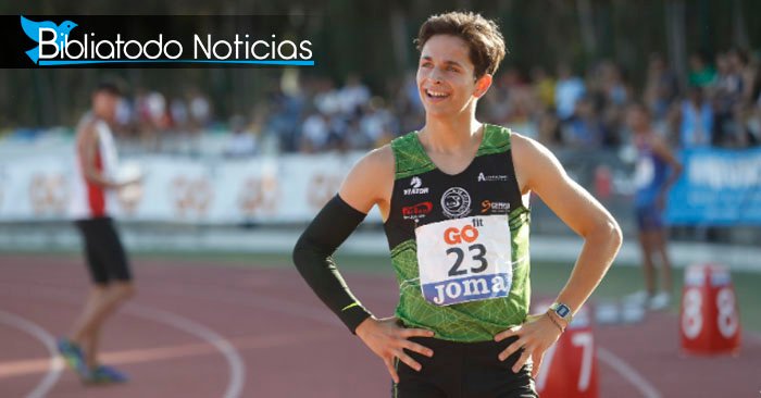 Campeón de atletismo en España, honra a Jesús tras ganar el titulo de 