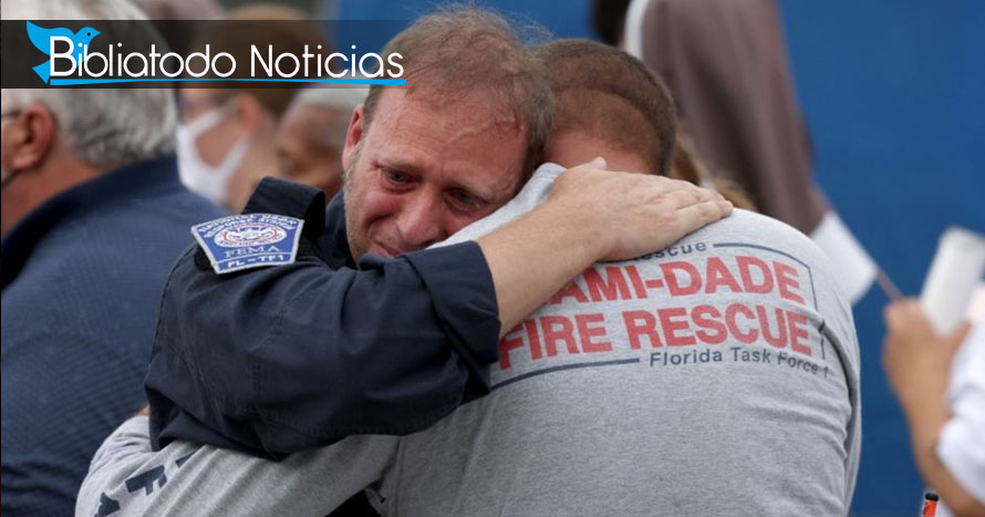 Entre oraciones y lágrimas, así termina la búsqueda de sobrevivientes del derrumbe en Miami