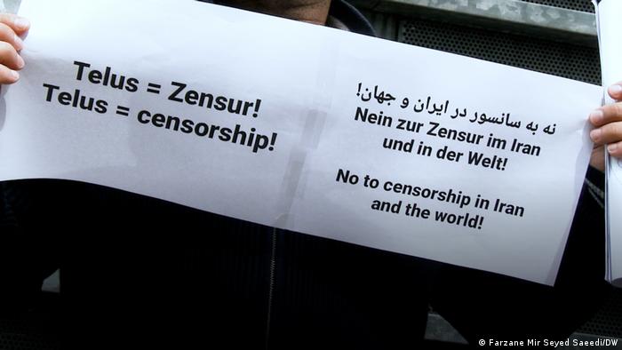 comida |  Protesta frente a la empresa Telus Internacional contra la censura en Instagram y Facebook